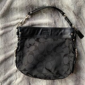COACH Authentic Zoe Large Hobo Shoulder Bag, Black